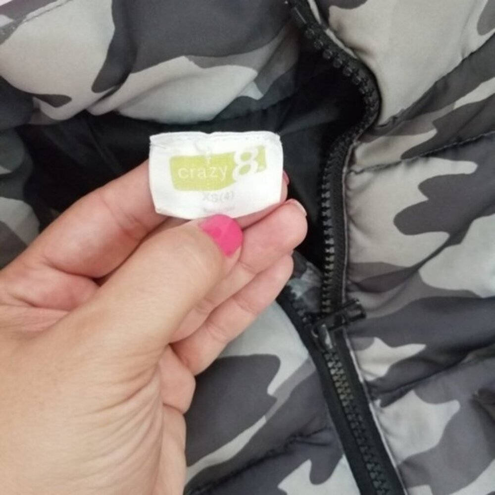 Toddler boy gray army style jacket size XS (F2) - Picture 5 of 8
